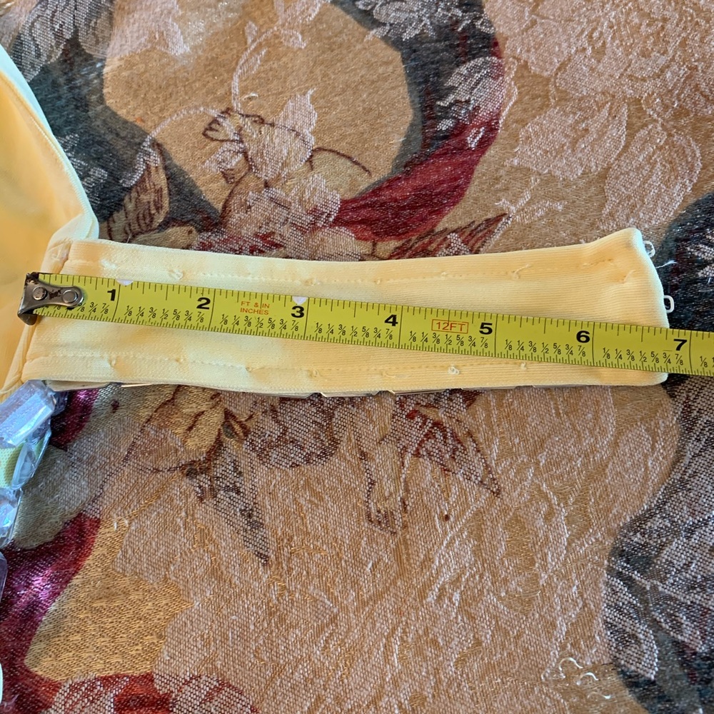 New listing:: yellow crystal long dress - Picture 5 of 7